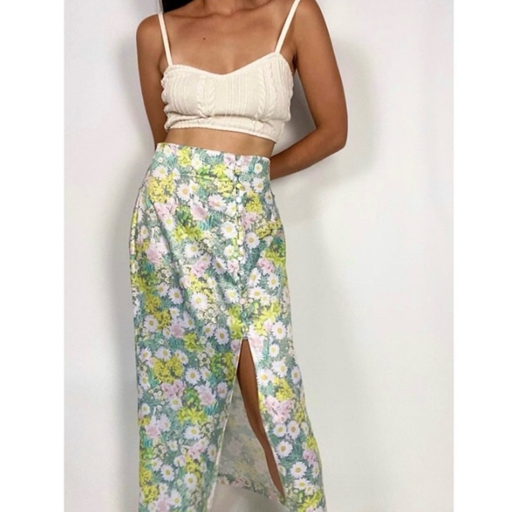 Zara daisy midi skirt